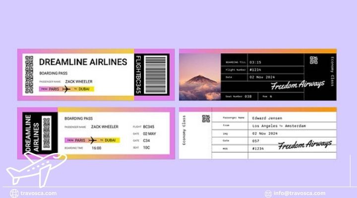 حجز تذكرة طيران وهمية​