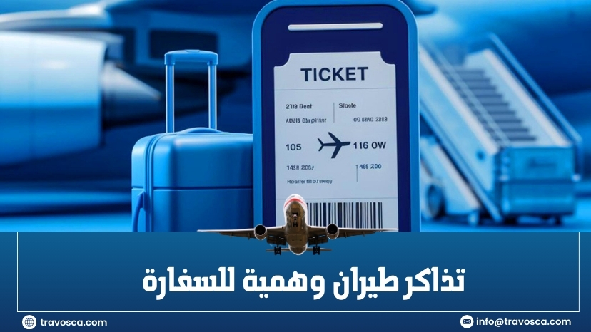 تذاكر طيران وهمية للسفارة