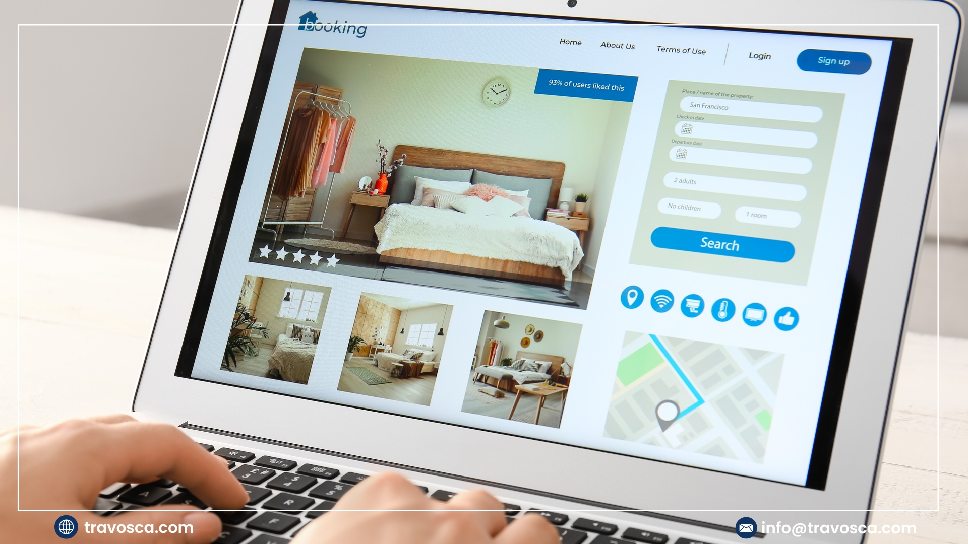 حجز فندق تجريبي للفيزا Travosca | احصل على تأكيد فوري للحجز